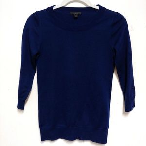 J. Crew wool navy blue sweater